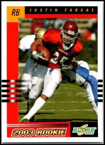 2003 Score #285 Justin Fargas - Rookie RC FREE SHIPPING! - Picture 1 of 2