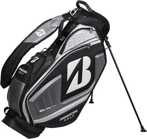 BRIDGESTONE Golf Men's Stand Caddy Bag TOUR 9.5 x 47 inch 3.7kg Black CB2502 - Picture 1 of 2
