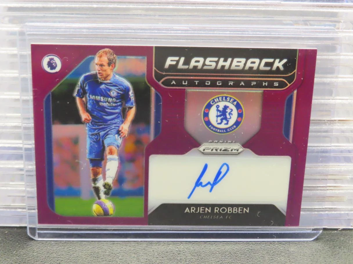 2019-20 Prizm P/L Arjen Robben Flashback Autographs Purple Prizm Auto #17/50