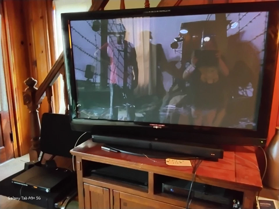 55" TV With Sound Bar And DVD Player With Surround Sound Speakers  - Image 1 of 4