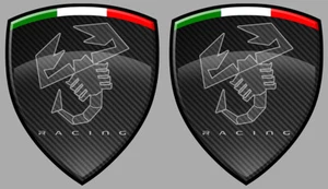 2 x ABARTH FIAT 500 RACING ITALIEN AUFNÄHER AUFKLEBER STICKER RACING 8cm AB069 - Bild 1 von 1