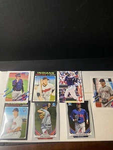 ‘Cleveland Indians’ 7 Card Lot🔥Topps/Bowman Chrome🔥Bieber, Santana - Picture 1 of 4