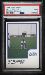 1986 ProCards Omaha Royals Kevin Seitzer PSA 9 MINT