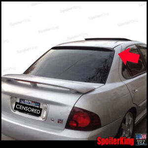 (284R) StanceNride Rear Roof Spoiler Window Wing Fits: Nissan Sentra 2000-06 B15