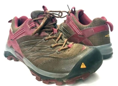 Keen Para Mujer Talla 6 Marrón Rojo Targhee Con Cordones Atlético Trail Senderismo Botas Zapatos Foto 1 de 4