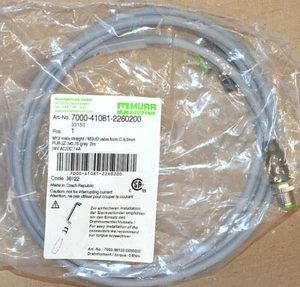 MURR Elektronik 7000-41081-2260200 Sensor-Aktor-Kabel Verbindungsleitung 2m NEU - Bild 1 von 1
