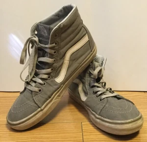 VANS Sk8 Hi Sneakers Gray/White Mens 6.5/Womens 8 - Picture 1 of 6
