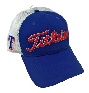 NUEVO TITLEIST Para hombres MLB Texas Rangers Snapback Sombrero de Golf-Azul/Blanco/Rojo - Imagen 1 de 2