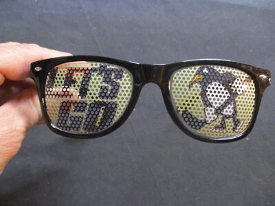 Pittsburgh Hockey (Penguins) Novelty LET'S GO PENS Black Frame Glasses Foto 1 de 2