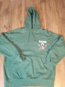 Playboy Herren Sweatshirt Medium Hoodie Hase Grafik Taschen Frau Pinup Modell  - Bild 1 von 7