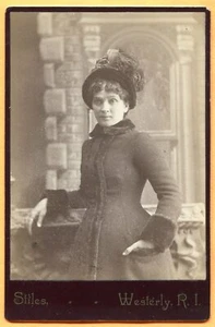 Westerly, RI, Portrait of a Young Woman, by Stiles, circa 1880s - Picture 1 of 2