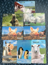 NEW ZEALAND Phonecards - 8 x $5/10/20 Animals Penguin Sheep Horse Pig Bear Hippo