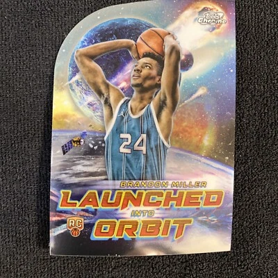 2023-24 Topps Cosmic Chrome Brandon Miller Launched into Orbit Rookie Die-Cut RC - Image 1 of 4