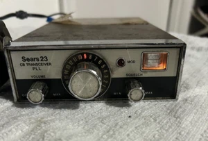 CB Radio Transceiver w/ Mic Vintage SEARS 23 Channel - Picture 1 of 14
