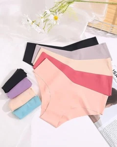 ROSYCORAL Women’s Seamless Bikini Panties Soft Stretch Invisibles Briefs No Show - Picture 1 of 12