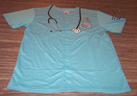 Lehigh Valley IRON PIGS MINOR LEAGUE BASEBALL DOCTOR MEDICAL JERSEY MENS XL NEW Cover