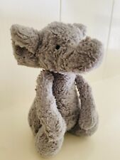 Jellycat London Gray Elephant 8” Plush Stuffed Animal Scruffy Soft Newborn & Up