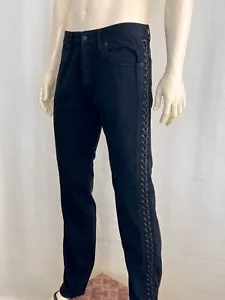 Alexander McQueen black jean with adjustable straps on the sides - Picture 1 of 12