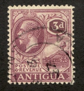 1925 Antigua Sc# 51 - Three Pence, KGV - Used Cv$8 - Picture 1 of 1