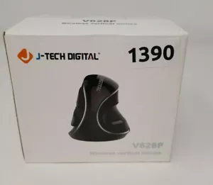 J-Tech Digital Wireless Vertical Mouse V628P, Black - Picture 1 of 8