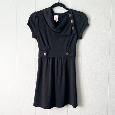 Vintage Bongo Babydoll Top Juniors Medium Y2K Cowl Neck Stretch Preppy 2000s - Image 1 of 4