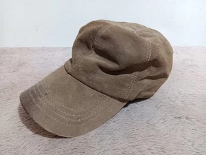 LL Bean Vintage hellbrauner Wildlederhut mit Lederrückenriemen Freeport Maine - Bild 1 von 6