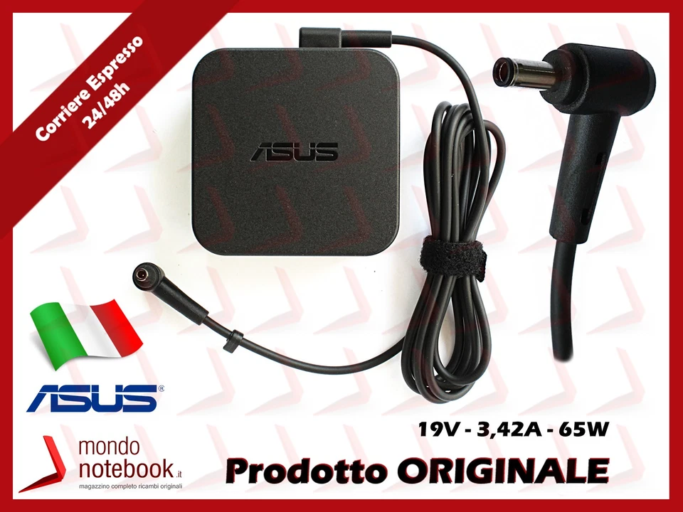 Alimentatore 65W 4.5mm Originale ASUS PU551LD TP3402ZA UX481FA UX481FL UX530UQ - Immagine 1 di 1