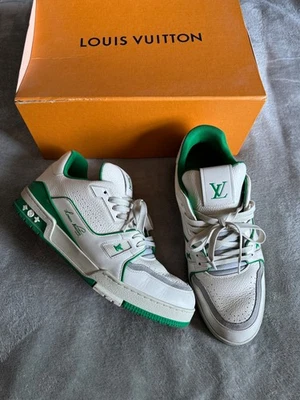Louis Vuitton Blanco/Verde Signature Entrenador Virgil Abloh Foto 1 de 4