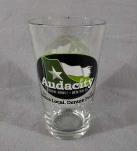Audacity Brew House Pint Beer Glass Denton Texas - Picture 1 of 5