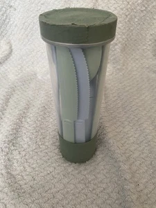 Plastic Camping Utensils, Blue And Green, Knife, Fork And Spoon - Picture 1 of 3