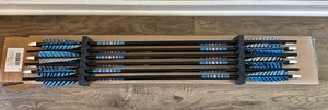 (12) Rose City PO Cedar NIGHTFALL 5S 11/32" PAINTED & MATCHED 40-45# Arrows [v3] - Picture 1 of 15