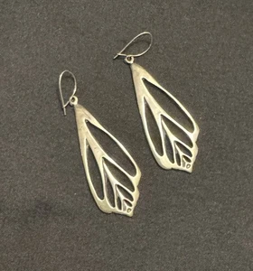 Vintage Sterlingsilber Chula Muschel Design Ohrhänger 2,5 Zoll - Bild 1 von 8