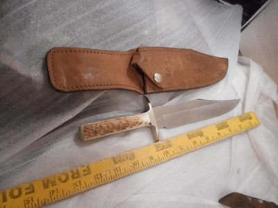 CUCHILLO BUCK CUSTOM KINIFE SHOP 8 '' y funda Foto 1 de 4