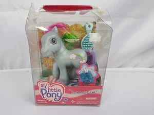 NOS Hasbro 2002 My Little Pony RAINBOW DASH toy MLP w/ charm NIB - Photo 1/2