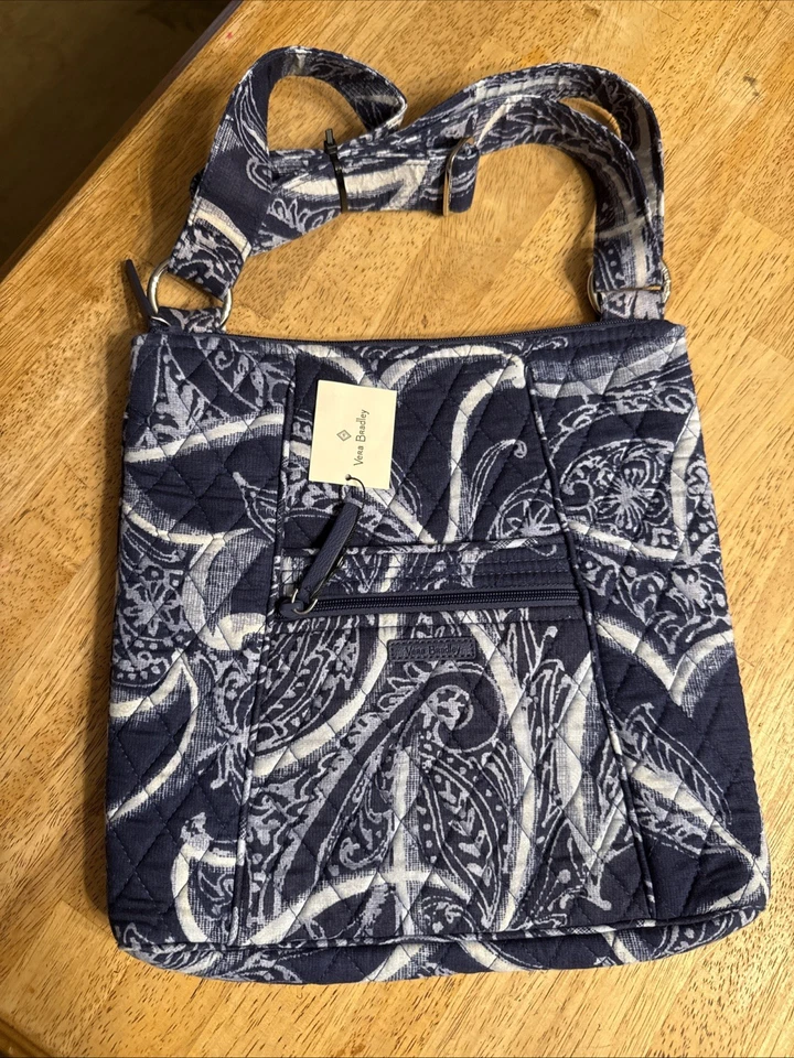 Vera Bradley Pixie Blooms Hipster Crossbody Shoulder Bag Tote Purse Handbag