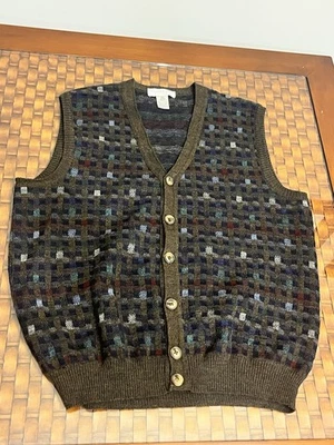 De Colección Tricots St Raphael Suéter Chaleco Hombres L Gris Lana Merino Uruguay Foto 1 de 4