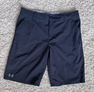 BOY'S UNDER ARMOUR Black SHORTS SIZE YOUTH XL Golf Adjustable Waist - Picture 1 of 8