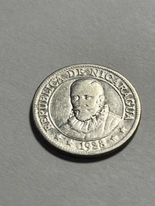 1928 Nicaragua 10 Centavos/Silver/F+ #9804 - Picture 1 of 2