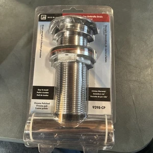 Decolav 9298-CP Cromo Pulido Pulsador Cierre Paraguas Drenaje Sin Desbordamiento - Imagen 1 de 4