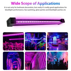 5W 24SMD UV Light Bar Fixtures Ultraviolet Blacklight Lamp Strip Party Club New！ - Picture 1 of 13