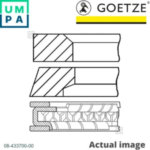 4X PISTON RING KIT FOR HONDA D15Z1/D15B 1.5L D16Y8/D16Z6/D16Y7/D16Y5/D16A 1.6L  - Picture 1 of 7