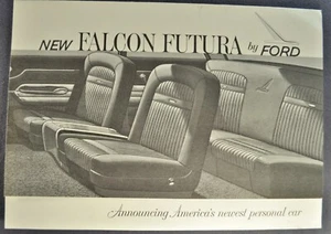 1961 Ford Falcon Futura Sedan Sales Brochure Folder Excellent Original 61 - Picture 1 of 3