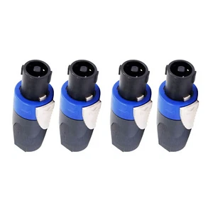 NL4FC 4pcs Speaker 4 Pole Cable Plug Connector for Audio Speaker - Picture 1 of 11