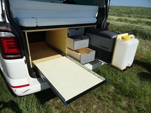 Construction plan Bulli 02 camping expansion T6 beach rear installation full extracts/heavy duty pull-out - Picture 1 of 24