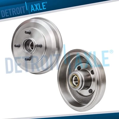 Rear Brake Drums Fit for 2000 - 2008 Ford Focus NOT FIT SVT 9.56 inch (243mm) - Image 1 of 4