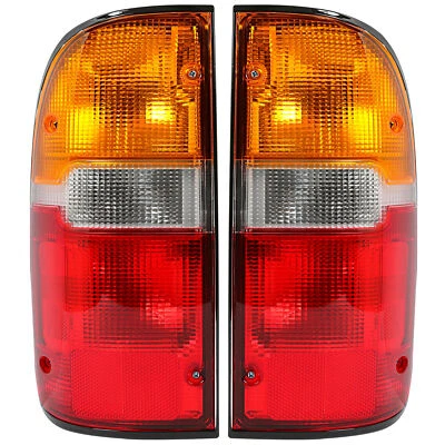 Pair Tail Lights Rear Brake Lamps w/Bulbs For Toyota Tacoma 1995-2000 DOT/SAE Foto 1 de 4