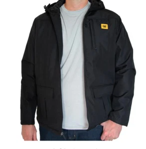 CAT Cold Blocker Black Nylon Insulated Work Jacket 2X - Picture 1 of 8