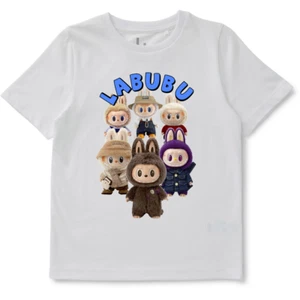 Childrens Tee Shirt viral phenomen LABUBU quality new quality cotton kids Tshirt - Picture 1 of 4