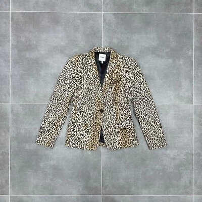 Moschino Jeans Leopard Print Women Blazer Size S - Image 1 of 4