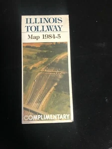 1984-5 Illinois Tollway Map - Picture 1 of 2